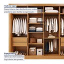 Ver imagem 5 de Guarda Roupa Casal 4 Portas de Correr e 4 Gavetas 279,3cm Premium Jade