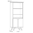 Ver mais imagens de Kit Aparador Buffet Bar Living com Cristaleira Adega Vicky N01 Ypê Off White - Lyam Decor