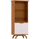 Ver imagem 4 de Kit Aparador Buffet Bar Living com Cristaleira Adega Vicky N01 Ypê Off White - Lyam Decor