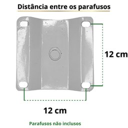 Base Giratória De Metal Com Rodinhas Para Cadeira Poltro - 4