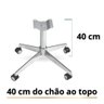 Base Giratória De Metal Com Rodinhas Para Cadeira Poltro - 3