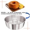 Kit 4 Forma Assadeira Bolo Redonda Com Furo 12 18 20 E 22 Cm - 6