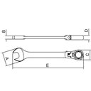 Ver imagem 3 de Chave Combinada com Catraca Cabeça Flexível 9 Mm Tramontina