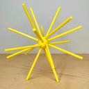 Ver imagem 2 de Ouriço Decorativo GG - 24 Cm Altura - Estatueta - Decoração -Toque 3D: Amarelo