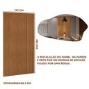 Ver imagem 4 de Cabeceira Ripada Para Cama De Casal 140 cm x 250 cm MDF E MDP Nature Shop Jm