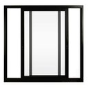 Ver imagem 2 de Janela de Alumínio Preto Vitro de Correr 2 Folhas Móveis Suprema Sem Grade Hale - 1.20(L)X1.00(A)