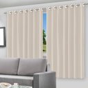Ver imagem 3 de Cortina Blackout Bege C/ Ilhos - 280x250cm
