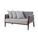 Ver imagem 3 de Namoradeira Design Clean Confortavel para Ambientes Modernos Cinza Poesia