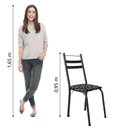 Ver imagem 2 de Conjunto com 2 Cadeiras Tubular Itália Preto Floral Artefamol Preto Fosc
