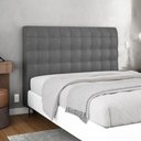 Ver imagem 7 de Cabeceira Cama Box Casal Queen Size Dahlia 160cm com Frame Sintético Cinza - Abmaza