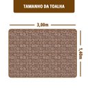 Ver imagem 2 de Toalha Mesa Plástica Térmica Tricot 12 Lugar 1,40x3,00