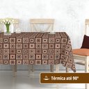 Ver imagem 3 de Toalha Mesa Plástica Térmica Tricot 12 Lugar 1,40x3,00