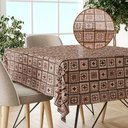 Ver imagem 1 de Toalha Mesa Plástica Térmica Tricot 12 Lugar 1,40x3,00