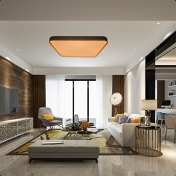 Luminária Plafon Led Sobrepor Sala Quarto Ambientes Internos - 4