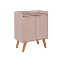 Ver imagem 6 de Aparador Buffet 60cm Retro MDF Rosa Madri - On Móveis