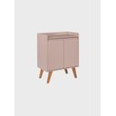 Ver imagem 3 de Aparador Buffet 60cm Retro Mdf Rosa Madri - On Móveis