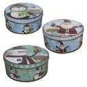 Ver imagem 4 de Conjunto De Latas Natalinas Turma Do Polo Norte Para Doces Chocolates