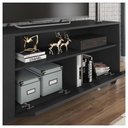 Ver imagem 5 de Conjunto Kit Sala de Estar Rack Mesas Opala Preto Caemmun