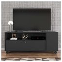 Ver imagem 6 de Conjunto Kit Sala de Estar Rack Mesas Opala Preto Caemmun