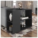 Ver imagem 3 de Conjunto Kit Sala de Estar Rack Mesas Opala Preto Caemmun