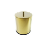 Kit Dourado Lixeira Dourada 5l e Suporte com Escova Sanitária Fineza - 2