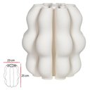 Ver imagem 3 de Vaso Decorativo Cerâmica 3d Branco 25cm 23d