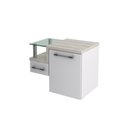 Ver imagem 1 de Gabinete Armario para Banheiro Legno 630 (somente Balcao) Branco Chess C-snow