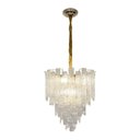 Ver imagem 2 de Lustre Pendente Blumenau Aurora E14 Bivolt Dourado