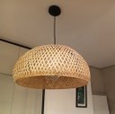 Ver imagem 3 de Pendente Bambu Natural 45cm Lâmp. Filamento LED Bco Quente