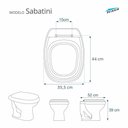 Ver imagem 2 de Assento Sanitário Almofadado Astra Sabatini Branco Icasa