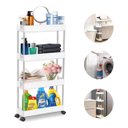 Ver imagem 3 de Prateleira Multiuso Cozinha Banheiro Escritório 4 Andares com Rodinha - Cinza