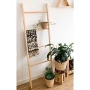 Ver imagem 1 de Escada de Madeira Pinus Decorativa Toalheiro - 155 X 45 Cm