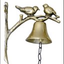 Ver imagem 2 de Sino Todo em Bronze Pássarinho Canárinhos Campanhia Casa