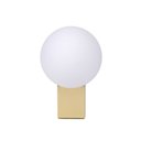 Ver imagem 2 de Luminária de Mesa Abajur Dourado com Globo 20cm 1g9 Bivolt 22651 Mart