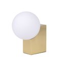 Ver imagem 1 de Luminária de Mesa Abajur Dourado com Globo 20cm 1g9 Bivolt 22651 Mart