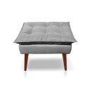 Ver imagem 3 de Kit 02 Poltrona Opala Decorativa + 01 Puff Opala Suede