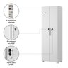 Armário Multiuso Alto Sapateira Organizadora 2 Portas com Chave 4 Prateleiras Sala de Estar Branco - 3