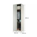 Ver imagem 2 de Closet Modulado Canto Reto (altura: 236cm) Dir/esq. sem Porta Prestige Luciane