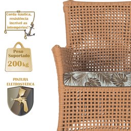 2 Sofás Área Externa Igapó Alumínio Pintura Preta Corda Náutica Estofado Impermeável 6 - 4 2 Sofás Área Externa Igapó Alumínio Pintura Preta Corda Náutica Estofado Impermeável 6 - 4