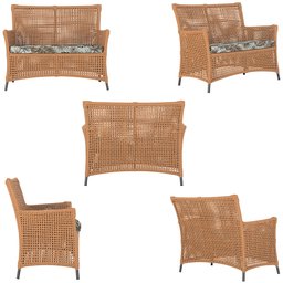 2 Sofás Área Externa Igapó Alumínio Pintura Preta Corda Náutica Estofado Impermeável 6 - 5 2 Sofás Área Externa Igapó Alumínio Pintura Preta Corda Náutica Estofado Impermeável 6 - 5