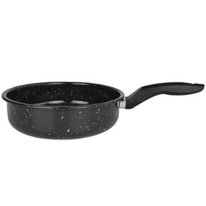 Frigideira Esmaltada Funda 22cm 2,3l Compatível com Fogão de Indução Esmaltados Silva Preta