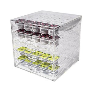 Porta Cápsula BBlend Acrílico 5 Gavetas para 100 Cápsulas Centauri Acrílicos PC-BB-100