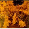 Quadro Leonardo da Vinci A Adoração dos Magos c/Vidro:Preto - 4