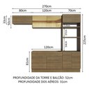 Ver imagem 4 de Armário de Cozinha Completa 270cm Rustic Stella Madesa 08