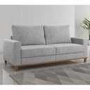 Ver imagem 1 de Sofá Living 3 Lugares 180cm Linhão Livia Cinza Nanquin