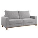Ver imagem 2 de Sofá Living 3 Lugares 180cm Linhão Livia Cinza Nanquin