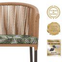 Ver imagem 3 de 5 Cadeiras de Jantar Área Noronha em Alumínio com Pintura Marrom Corda Náutica E5 Trama Original