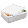 Kit 2 Caixas Organizadoras Plásticas 3,5l Empilhável com Tampa Plasvale Multiuso - 3