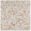 Ver imagem 1 de Kit 1m² Pastilha de Vidro 30cm x 30cm Branco Glass Mosaic