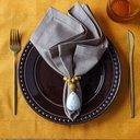 Ver imagem 1 de Kit Jogo Americano 6 Lugares Mesa Posta Cor Mostarda 52x36cm